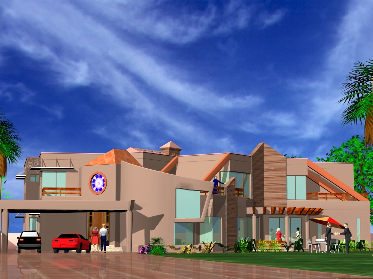 Residential design illustration for Lahore, Pakistan